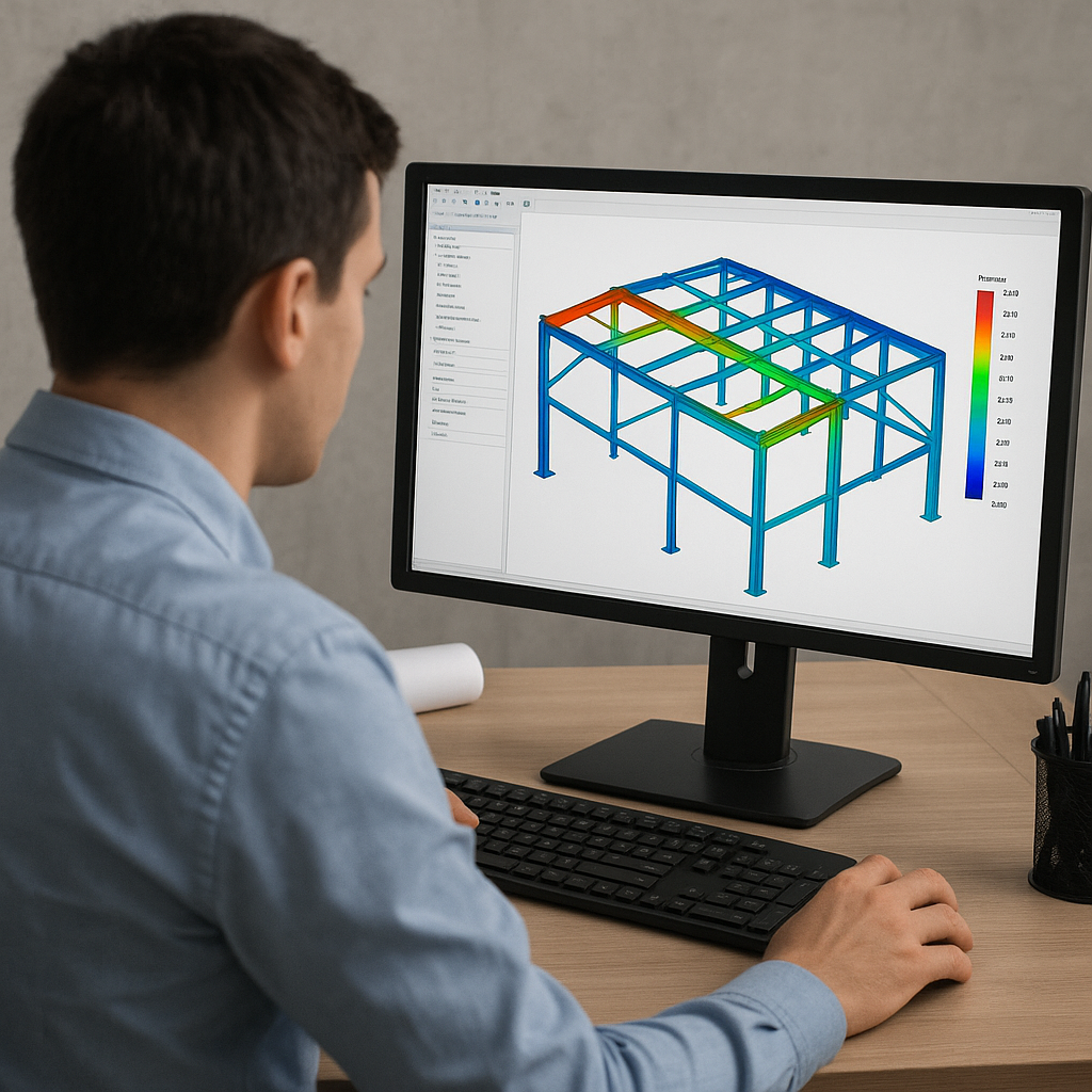 Jak przeprowadzić analizę MES konstrukcji stalowej