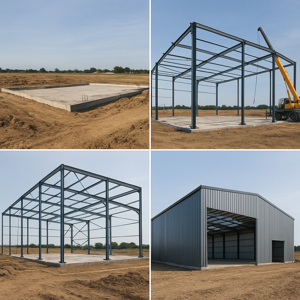 Jakie są etapy budowy hali stalowej